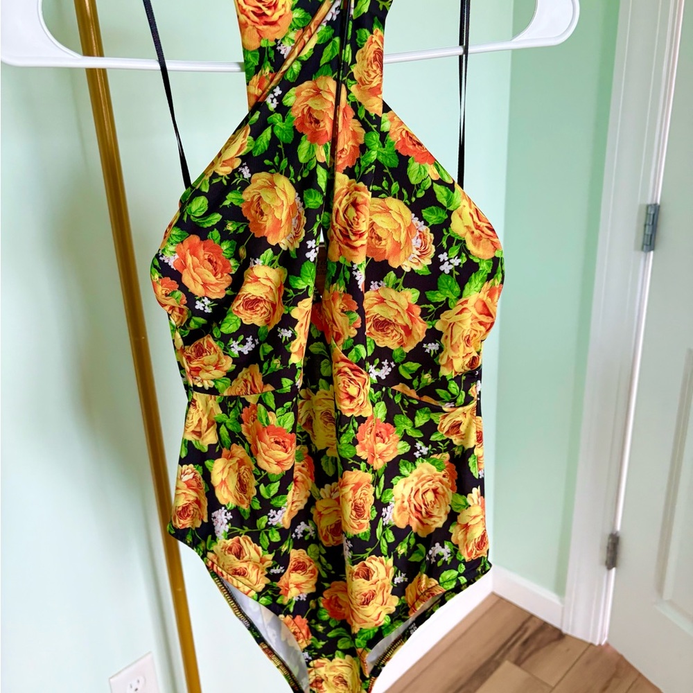 Zara Floral Bodysuit - Golden Rose